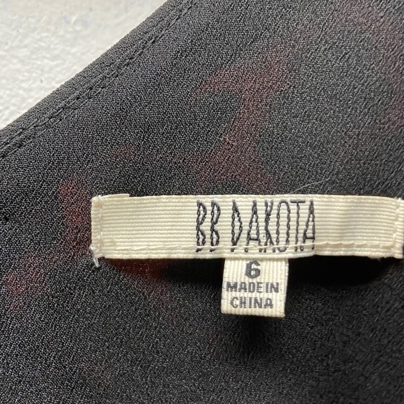 BB Dakota Almeta Wild Things Leopard Print Dress Sz 6 - Picture 6 of 8